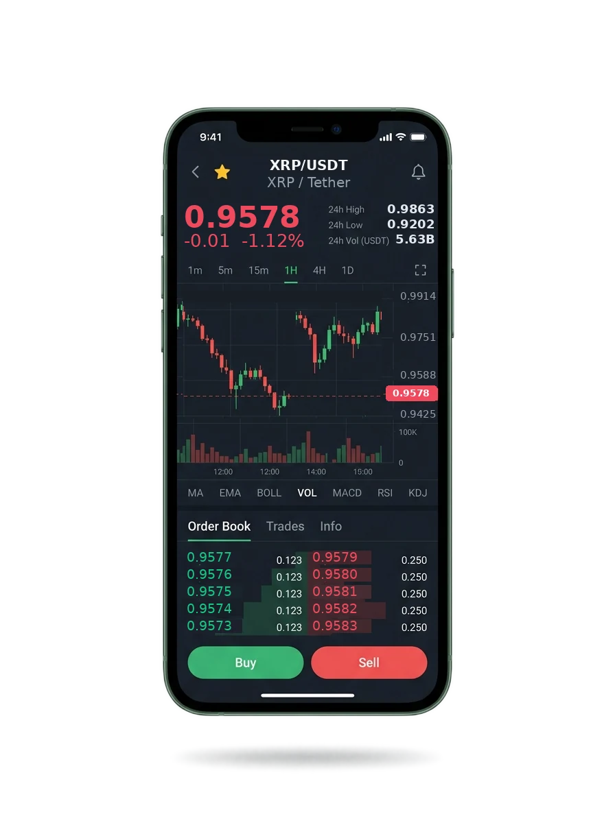 Mobile app screen showing the portfolio summary and a message from an account manager